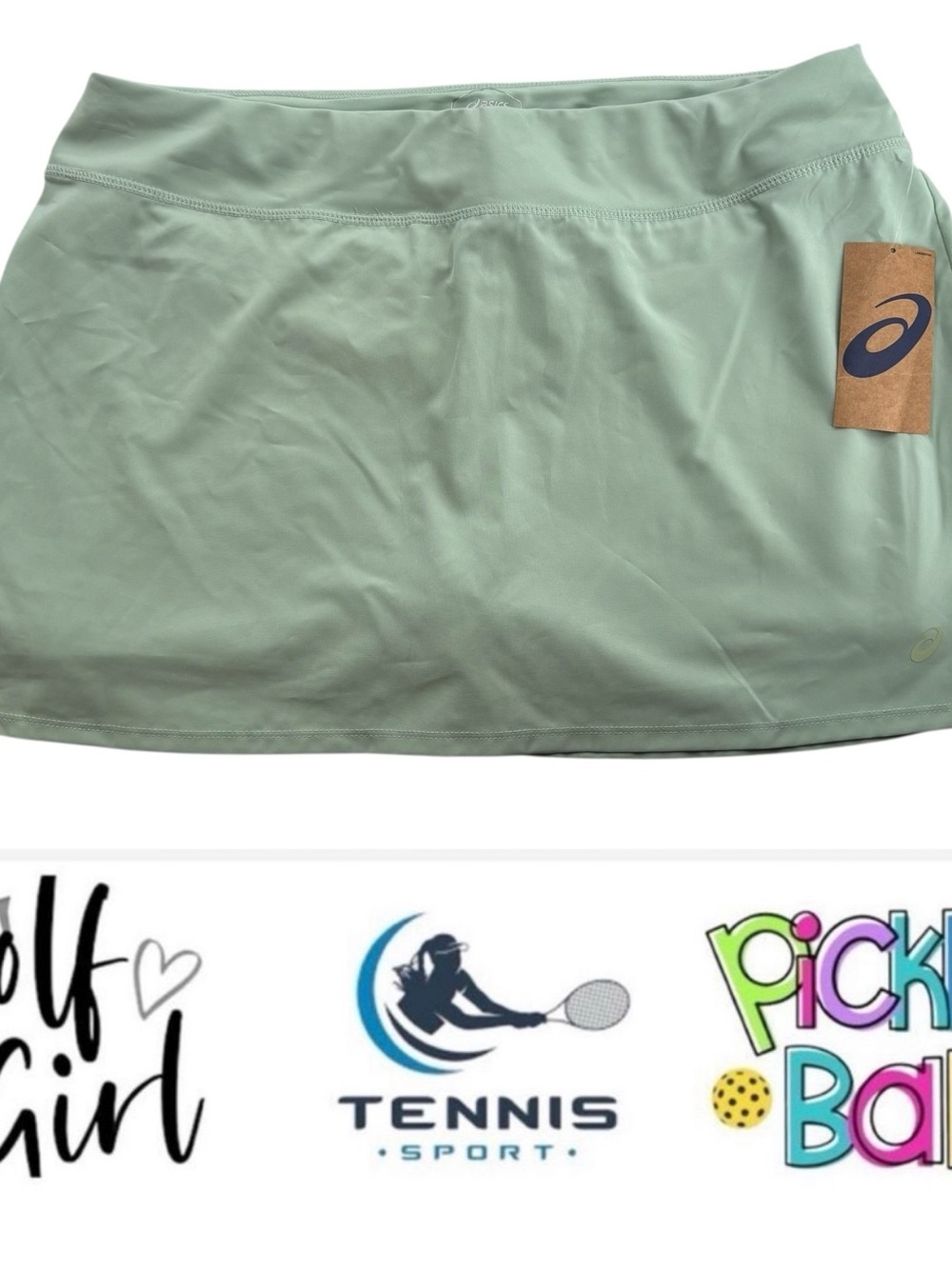 Asics Light Green Skort Sz. XL NWT
